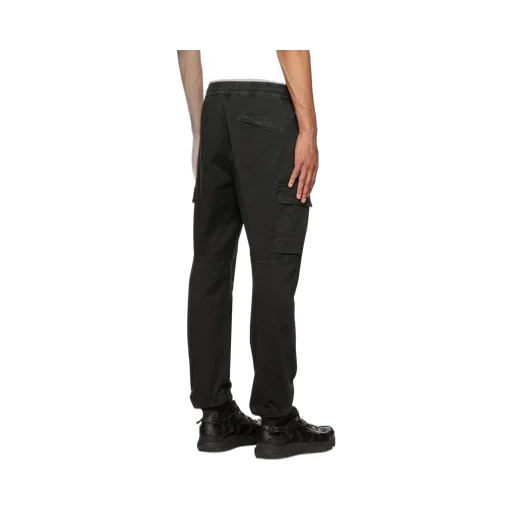 Logo Patch Tapered Cargo Trousers