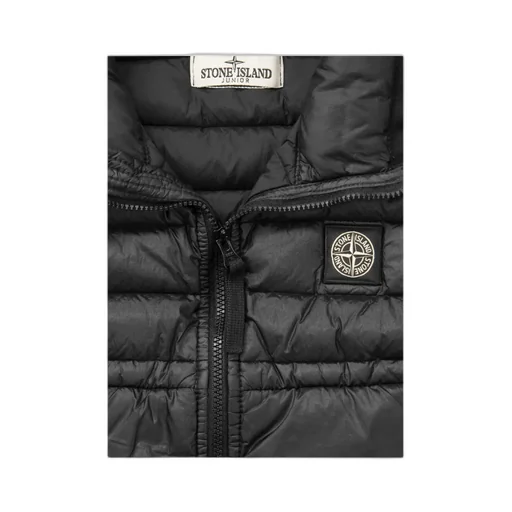 Junior Chest Logo-Patch Zipped Gilet