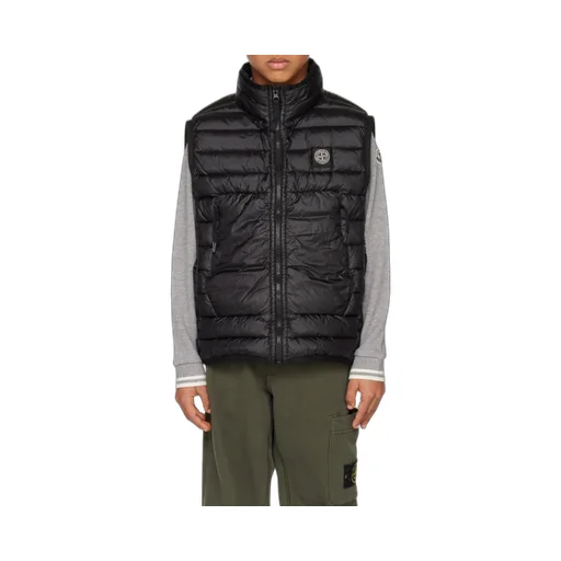 Junior Chest Logo-Patch Zipped Gilet
