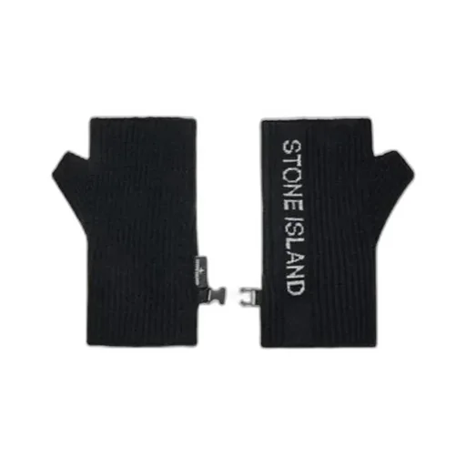 Ribbed-Knit Fingerless Gloves
