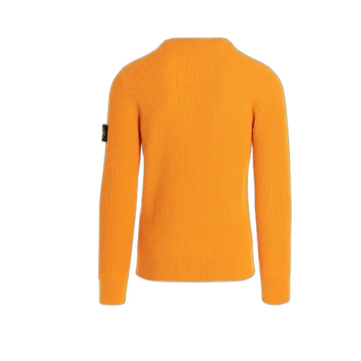 Compass-Patch Ribbed-Knit Jumper