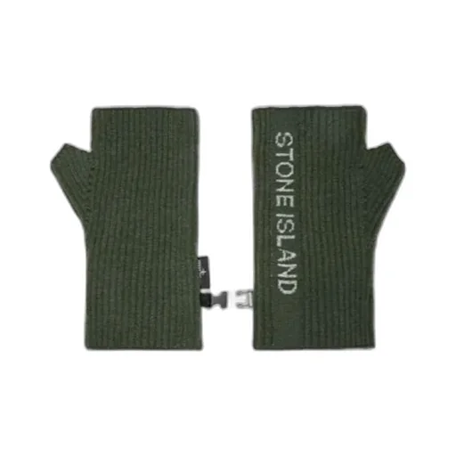 Ribbed-Knit Fingerless Gloves