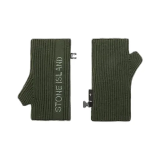Ribbed-Knit Fingerless Gloves