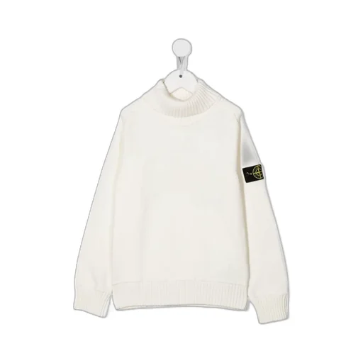 Compass-Patch Roll-Neck Jumper