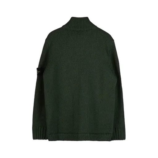 Compass-Patch Cargo-Pocket Cardigan