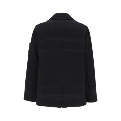 Compass Badge Double-Breasted Coat