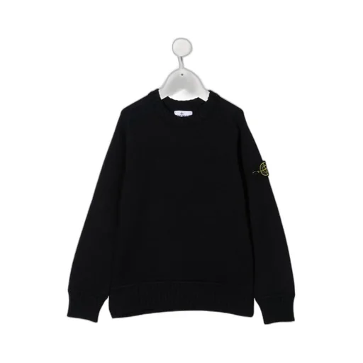 Logo-Patch Crew-Neck Jumper