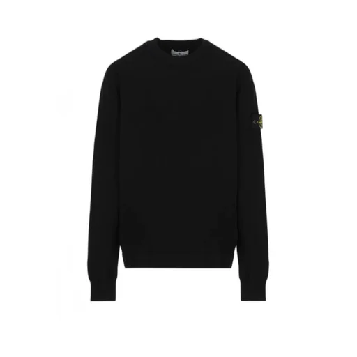 Compass-Patch Knit Jumper