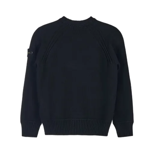 Logo-Patch Crew-Neck Jumper