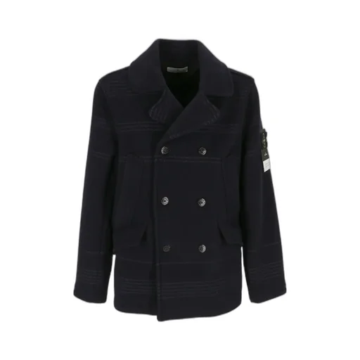 Compass Badge Double-Breasted Coat