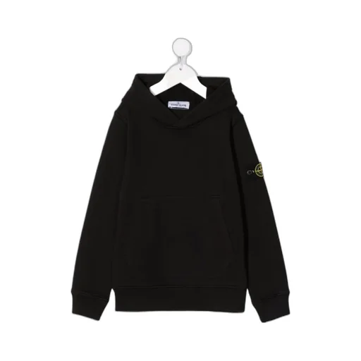 Logo Patch Long-Sleeved Hoodie