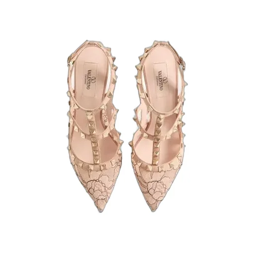 Ankle Strap Rockstud Pumps