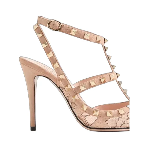 Ankle Strap Rockstud Pumps