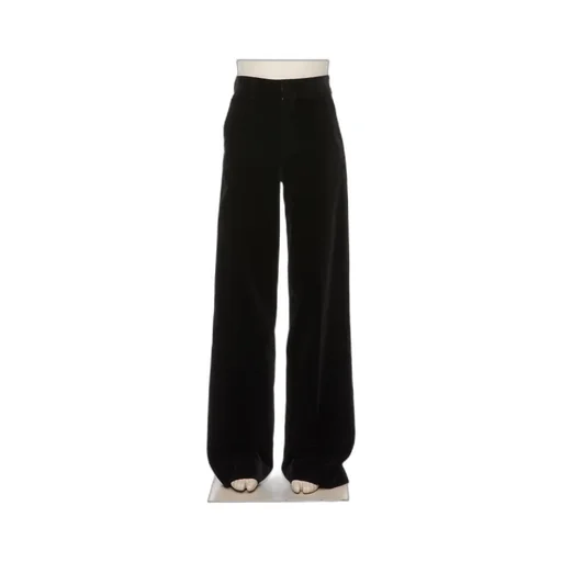 Zipped Wide-Leg Trousers