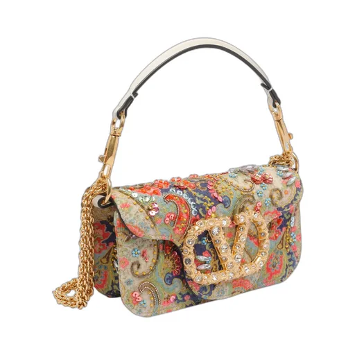 Small LÒCo Paisley Embellished-Clasp Shoulder Bag