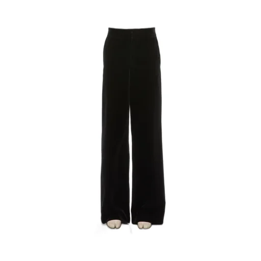Zipped Wide-Leg Trousers