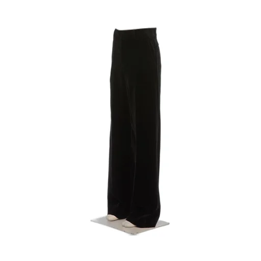 Zipped Wide-Leg Trousers