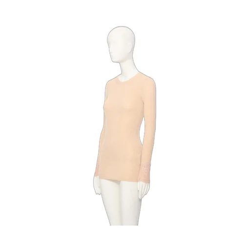 Lace Detailed Crewneck Dress