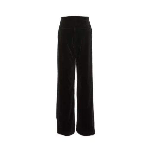 Zipped Wide-Leg Trousers