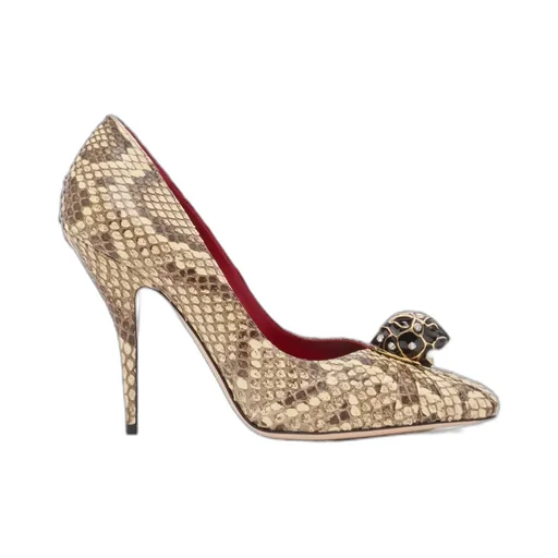 Animal Printed Pointed Toe Pumps