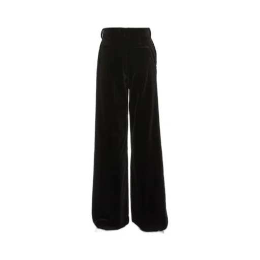 Zipped Wide-Leg Trousers