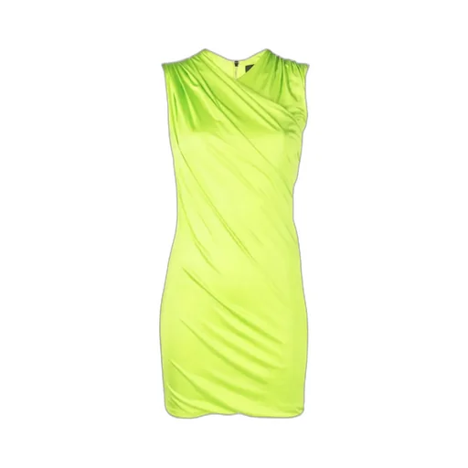 Draped-Effect Sleeveless Mini Dress