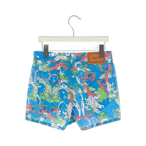 Logo Patch Baroque Patterned Shorts
