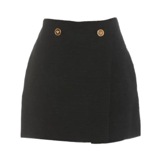 Medusa Head Button Wrap Skirt
