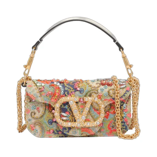 Small LÒCo Paisley Embellished-Clasp Shoulder Bag