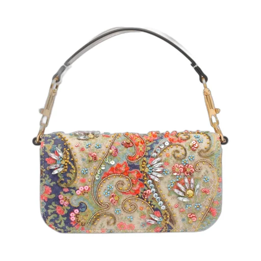 Small LÒCo Paisley Embellished-Clasp Shoulder Bag