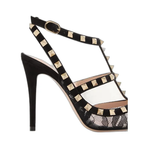 Garavani Rockstud Pointed Toe Lace Pumps