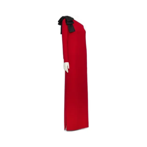 Bow Detailed One-Shoulder Dress
