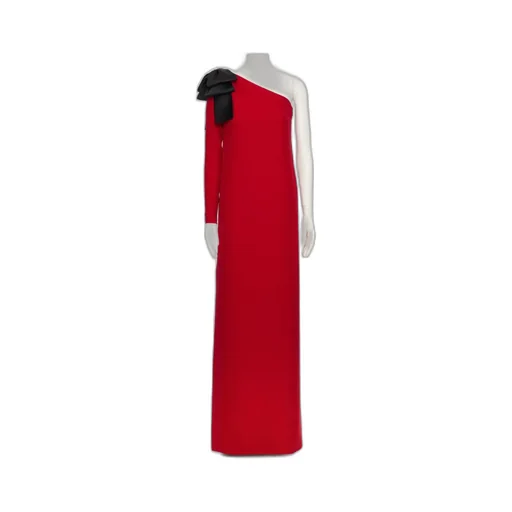 Bow Detailed One-Shoulder Dress