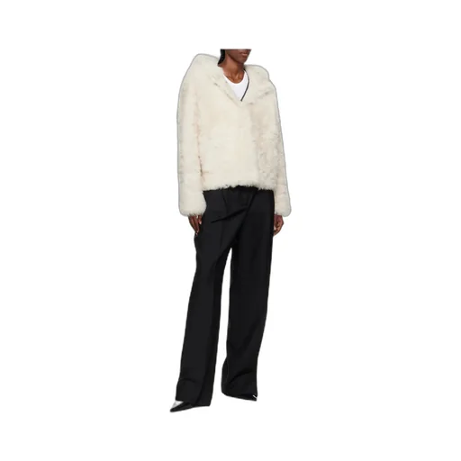 Short Hooded Fur Jacket
