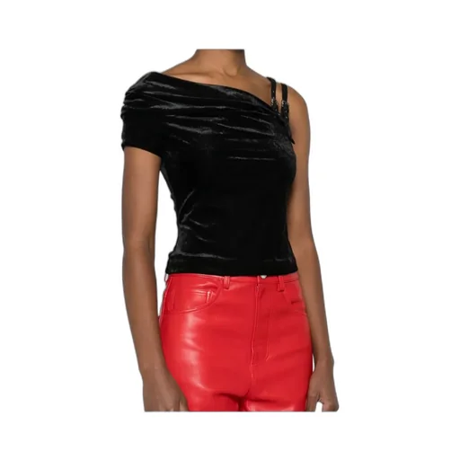 Velvet Off-Shoulder Top