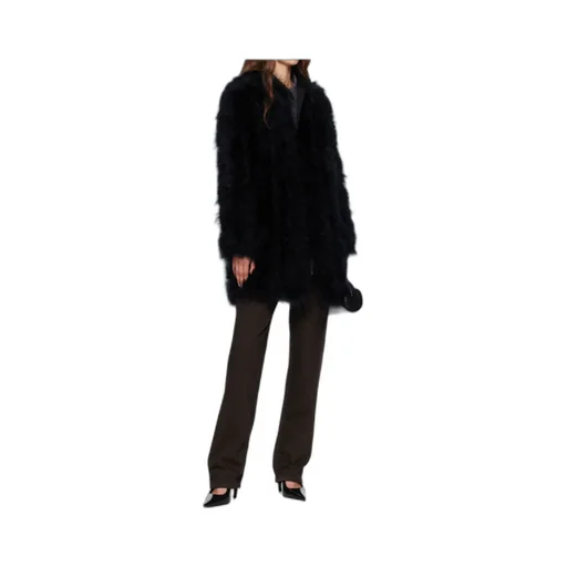Long Feather Coat