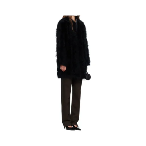 Long Feather Coat