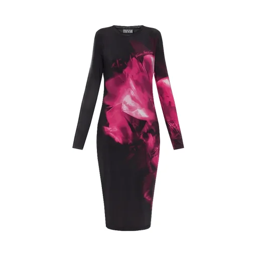 Patterned Midi Dress