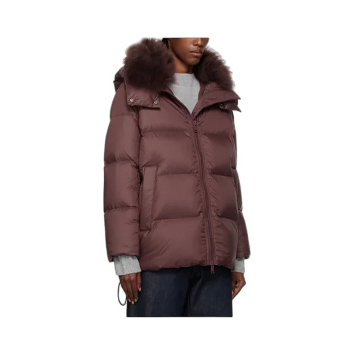 Puffy Hooded Down Jacket
