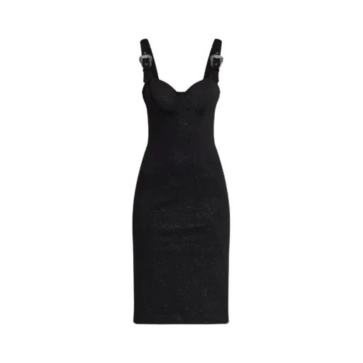 Glitter Sleeveless Midi Dress