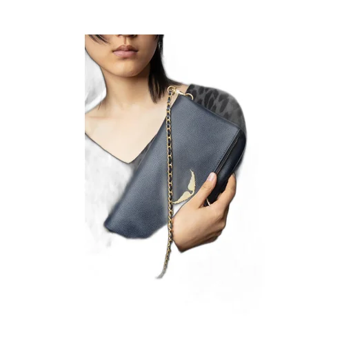 Logo-Plaque Clutch Bag