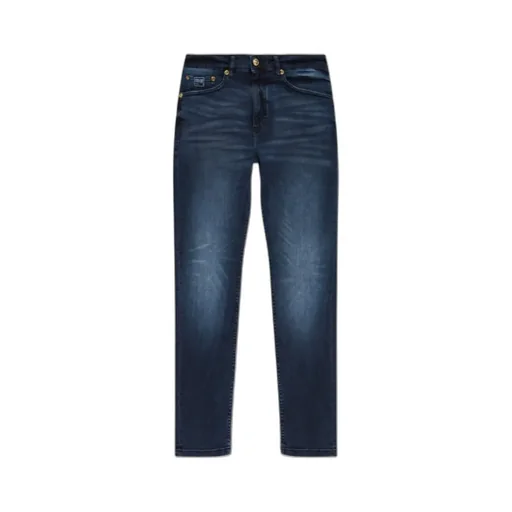 Logo Patch Tapered Jeans
