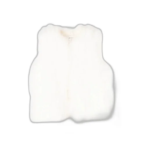 Cropped Feather Vest