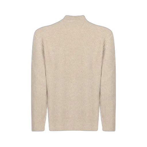 Ribbed Zip Knit Cardigan