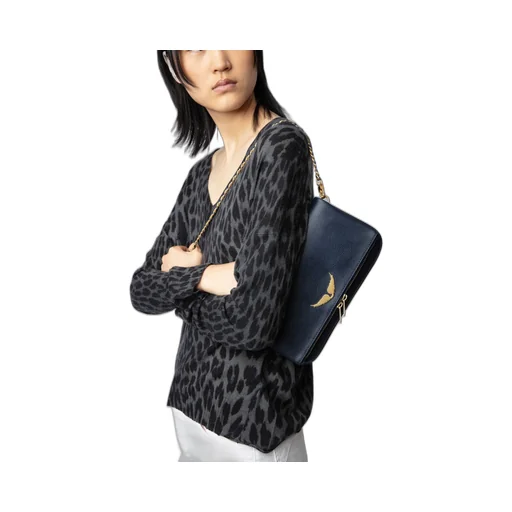 Logo-Plaque Clutch Bag