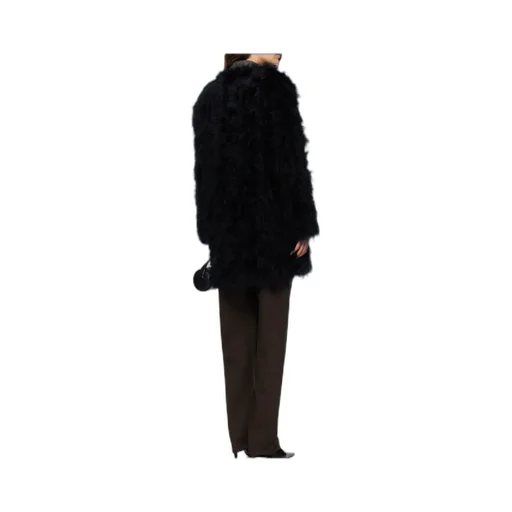 Long Feather Coat