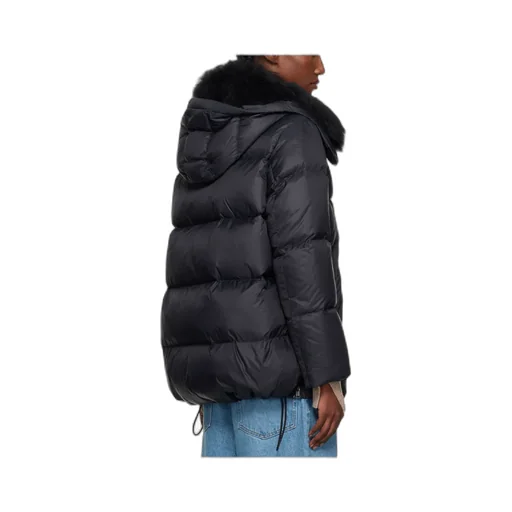 Iconic A Line Lambswool Collar Down Jacket