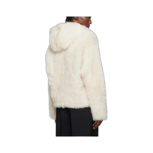 Short Hooded Fur Jacket