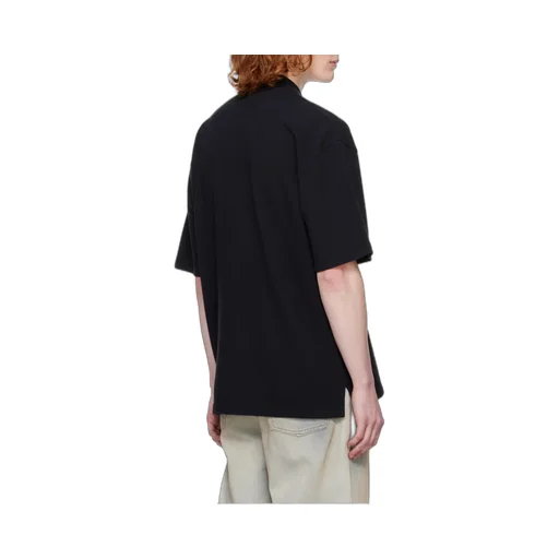 Bold Fox Head Patch Oversized Polo Shirt