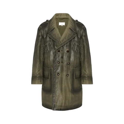 Double-Breasted Caban Coat